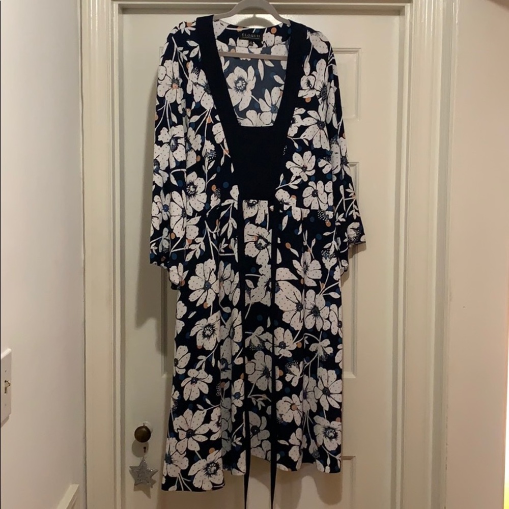 Flowing boho Eloquii dress.